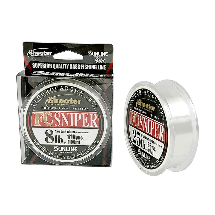 Sunline Original Japan Fluorocarbon Line 100% Bass Special Shooter Invisible Fluorocarbon Line