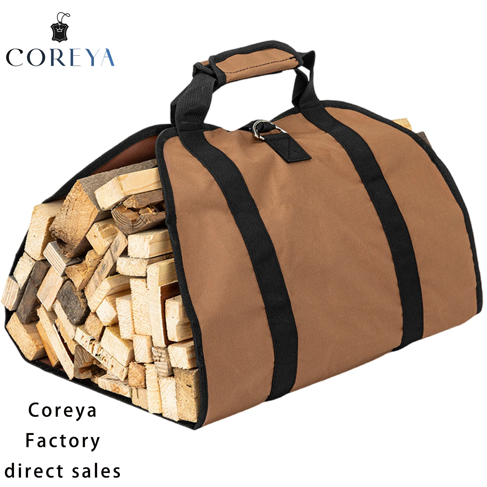 Outdoor Easy Handling Firewood Carrier Log Bag Storage Backpack & Pouch for Hunting for Wood Storage & Carrying