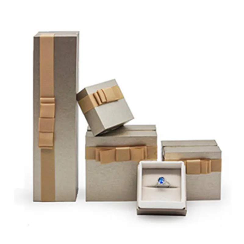 Custom printing necklace earring gift packaging jewelry box ring box