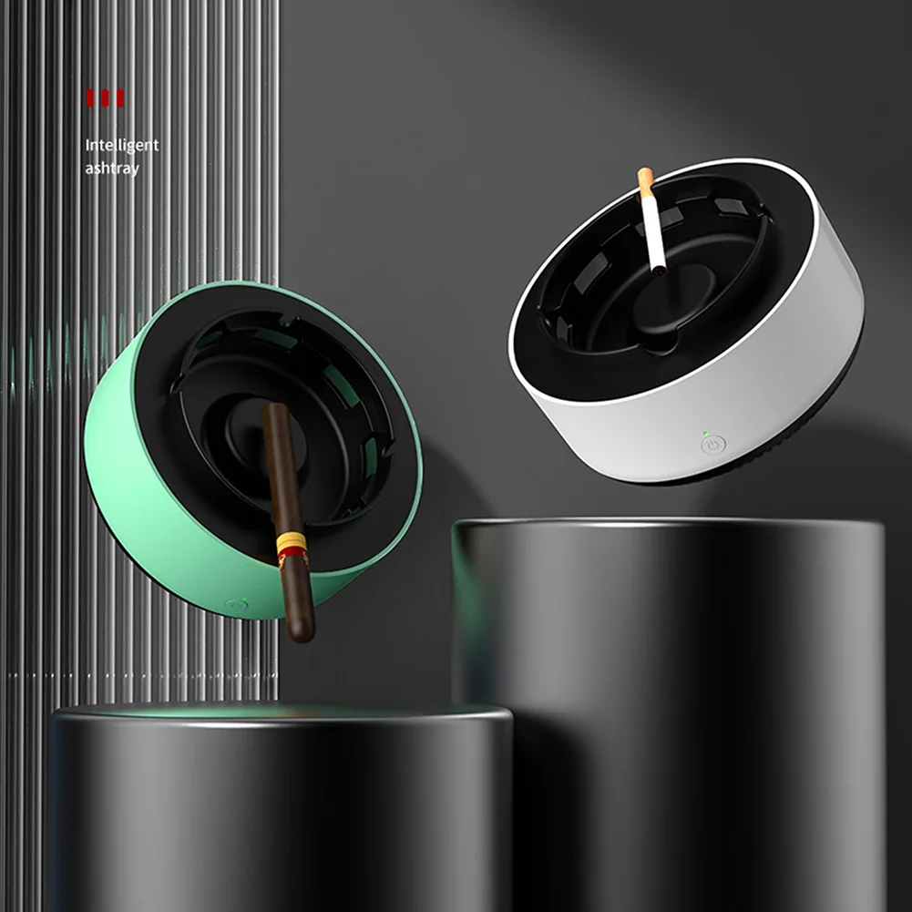 Direct Suction Smokeless Ashtray 360 Degree Surround Negative Ion Air Purifier Automatic Shut-down Ashtray Air Filter for Home