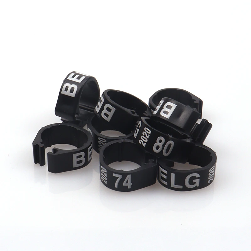 bague oiseau 2023 new custom bird leg band ring 100pcs plastic rings bird training 300pcs 1000pcs plastic ring for birds24 mm