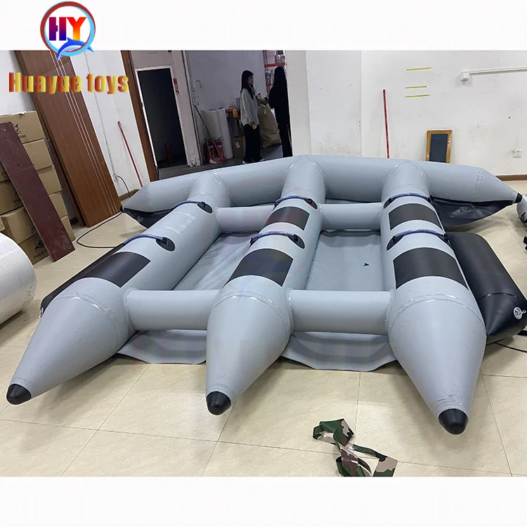 HUAYUE Best Price Hot Sale PVC Inflatable Customized Interaction Adult Towable Water Ski Tube Sport Game Flying Fish Banana Boat