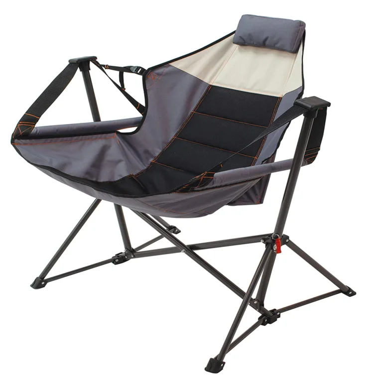 Outdoor Foldable Stand Lounger Hammock for Girls Boys Adults with Pillow and Carry Bag