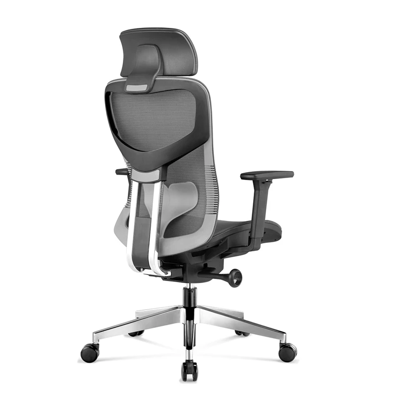 FoShan factory New Model Best Ergonomic Office Chair Arched Chair 200kg Brown Leather Chair For Office Top China Furniture