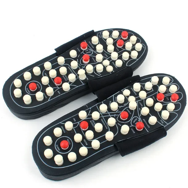 Acupoint Massage Slippers Sandal For Men Women Feet Chinese Acupressure Therapy Medical Rotating Foot Massager Shoes Unisex