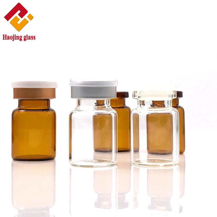 
5ML pharmaceutical injection glass vial for reversible cap vaccine vials moulded antibiotics ampule bottle 