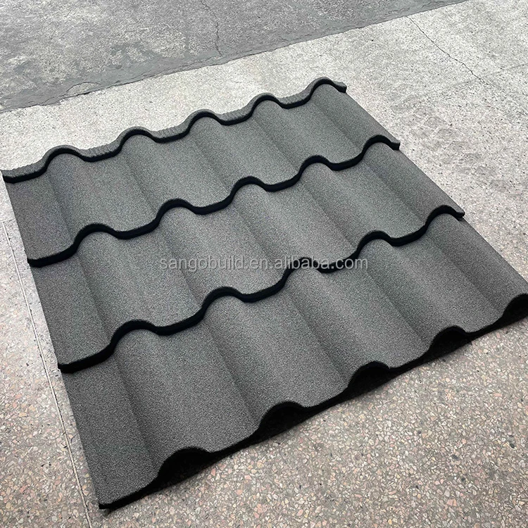 Factory supply Newest building construction materials for house roof color stone coated metal roof tiles