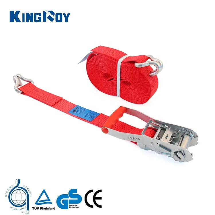 KingRoy ratchet strap 5t belts transportation tow truck straps with ratchet tie down