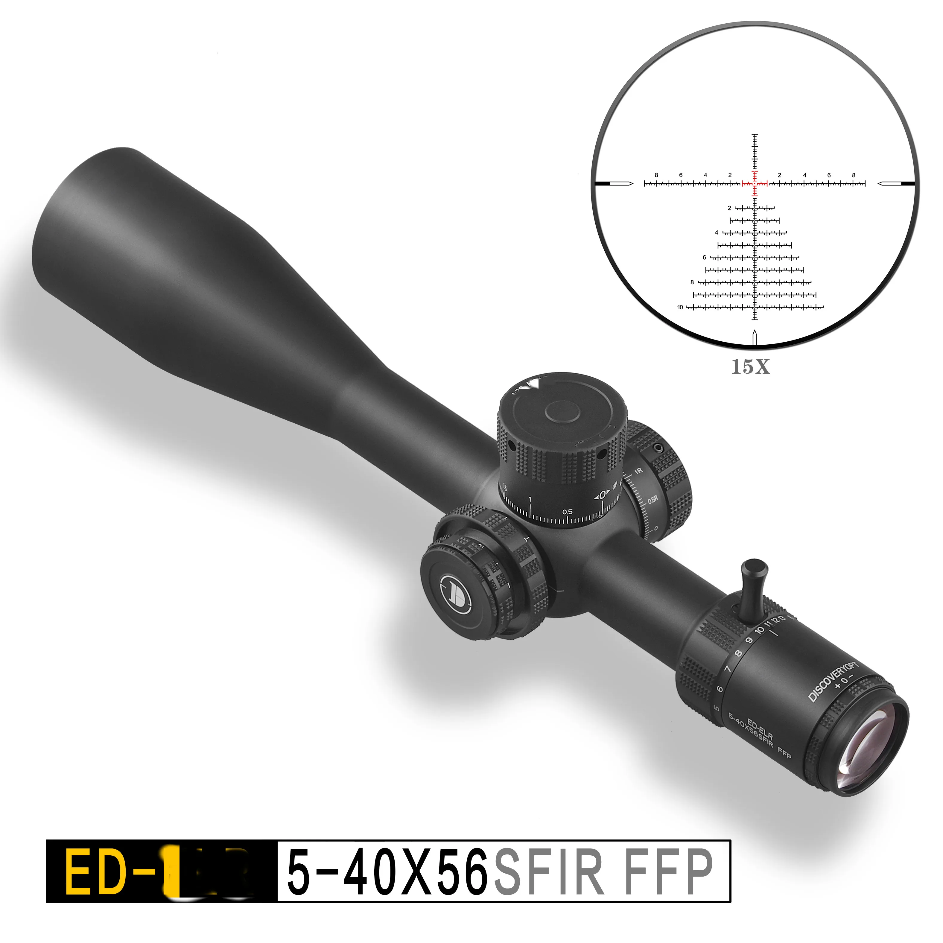 High Quality Hunting Scope with Shockproof  Optical Tactical ED-ELR 5-40X56SFIR FFP Optical Scope Long-Range Aluminum
