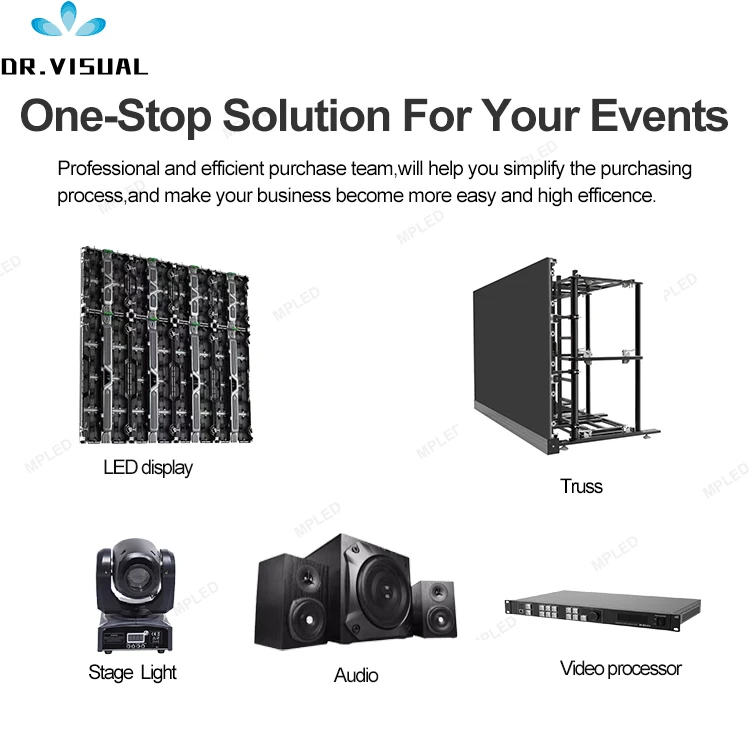 MPLED church stage backdrop led screen for concert P4 P4.81 P3.91 P3 rental indoor outdoor led display panel screen