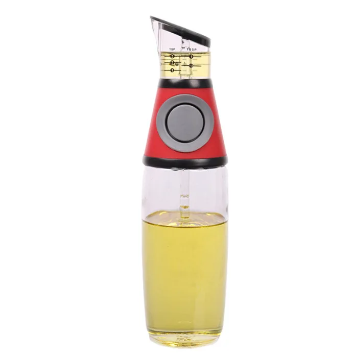 Hot Sale 500ML Glass Pressure Kitchen Automatic Measuring Cooking Dispenser Olive Oil Dispenser