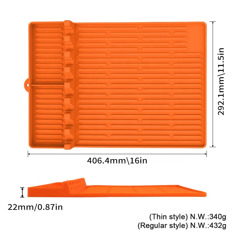 Silicone Griddle Tools Mat for Blackstone,Large blackstone Spatula Mat with Drip Pad for Outdoor Grill Kitchen Countertop