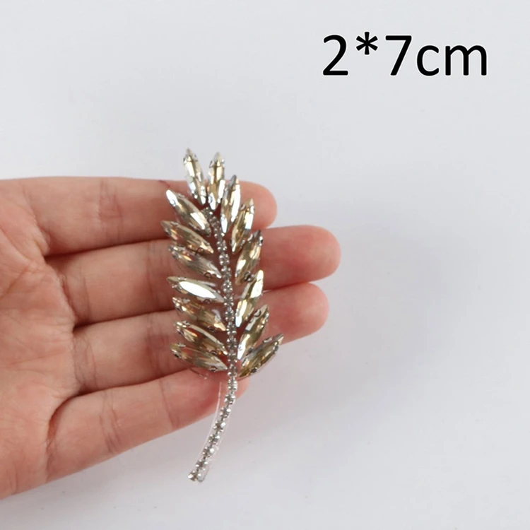 Wholesale hot selling Rhinestones Flower Brooch Pin Set,for DIY Wedding Decoration