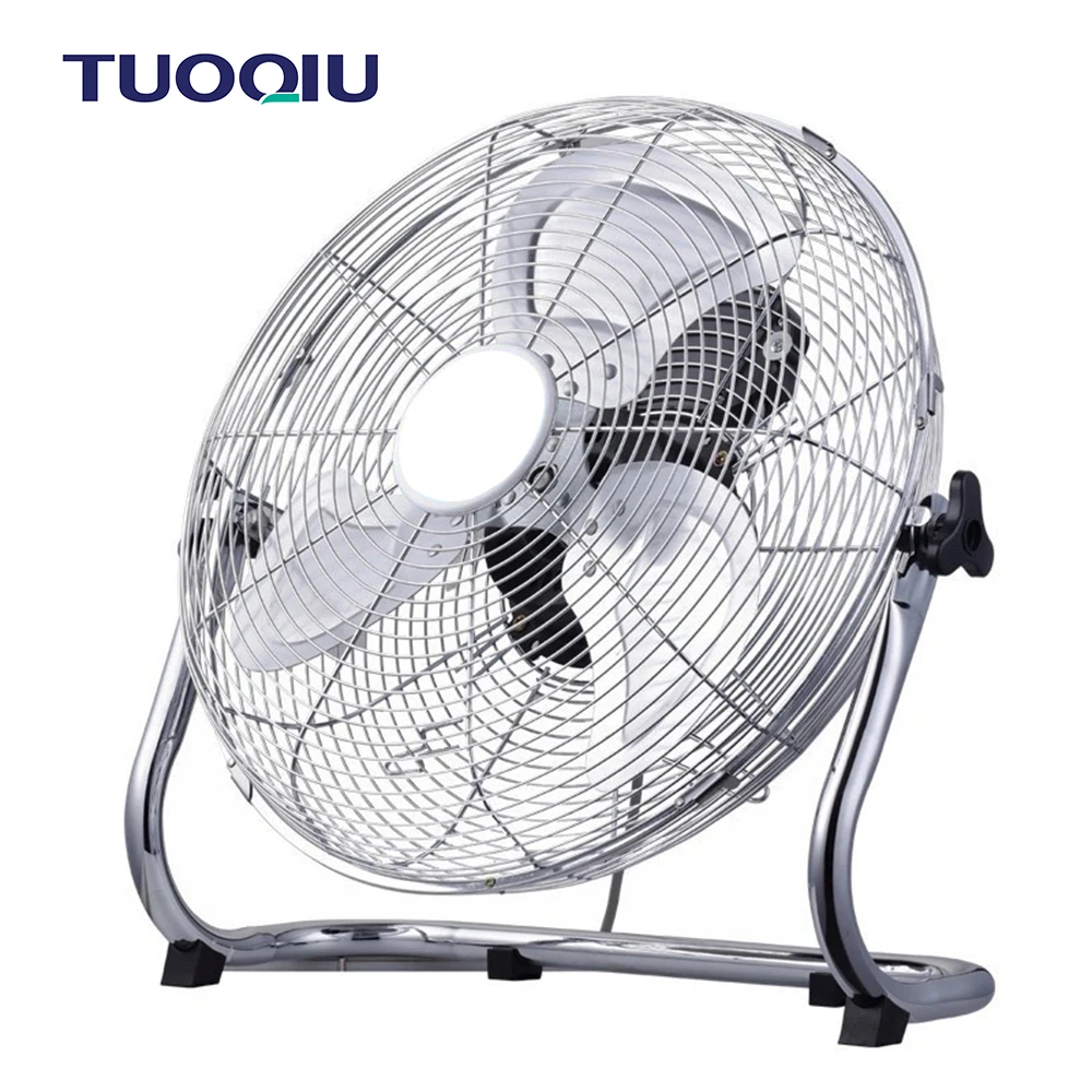 Summer 3 Adjust Speed Heavy Duty Silver Metal Iron Blades Indoor Garage Gym Foldable Floor Fan Home Electric Fan