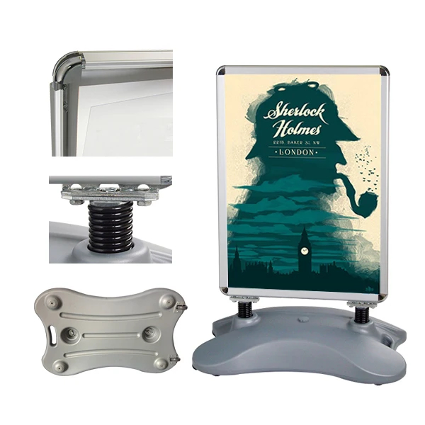 wholesale outdoor advertising display stand waterbase display board pavement sign board poster stand