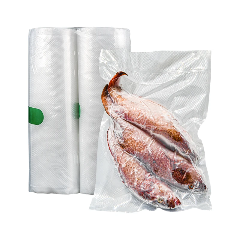Термогерметичный прозрачный пластиковый плоский пищевой вакуумный пакет с принтом на заказ для Упаковки Свежего Мяса