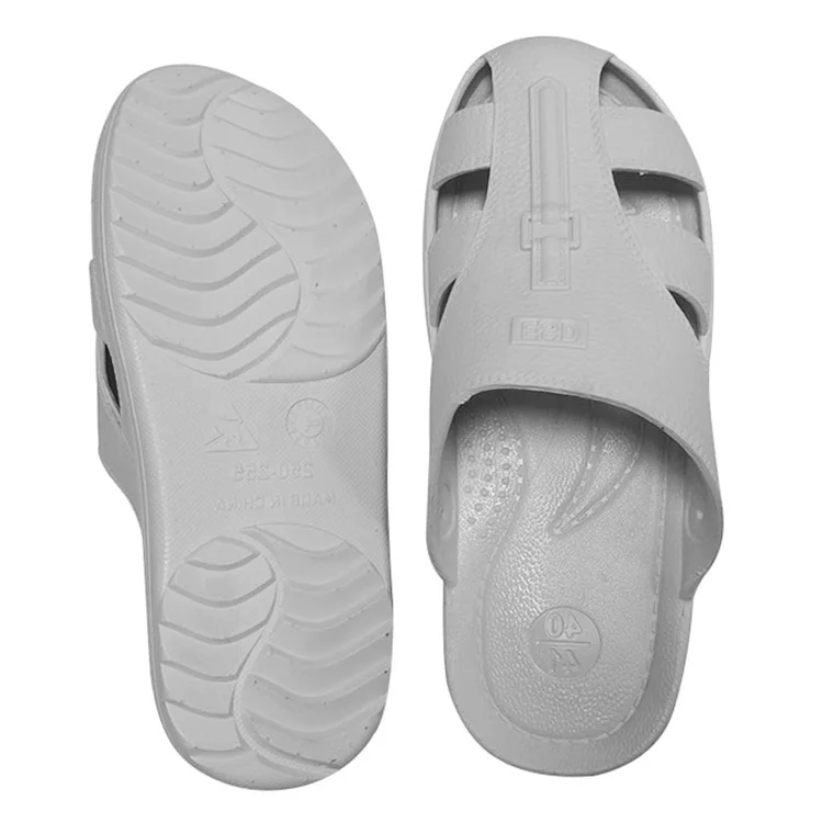 Good Sale Integrated Molding Unisex Design ESD Antistatic Work Slipper for Cleanroom Studio