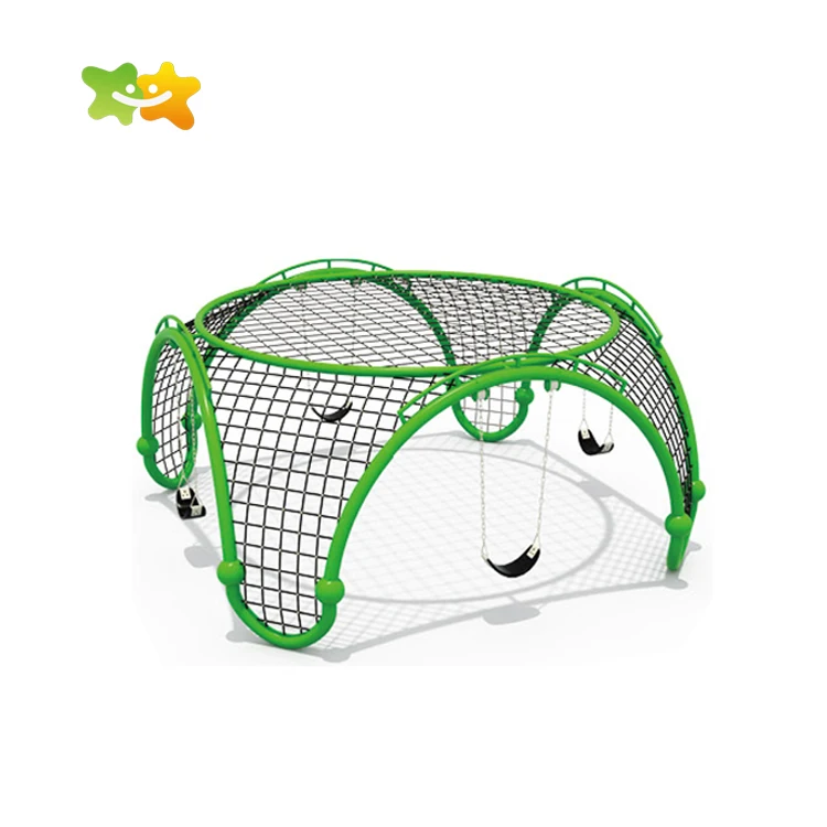 Safety kindergarten Outdoor Rope Climbing Net Playground For Child