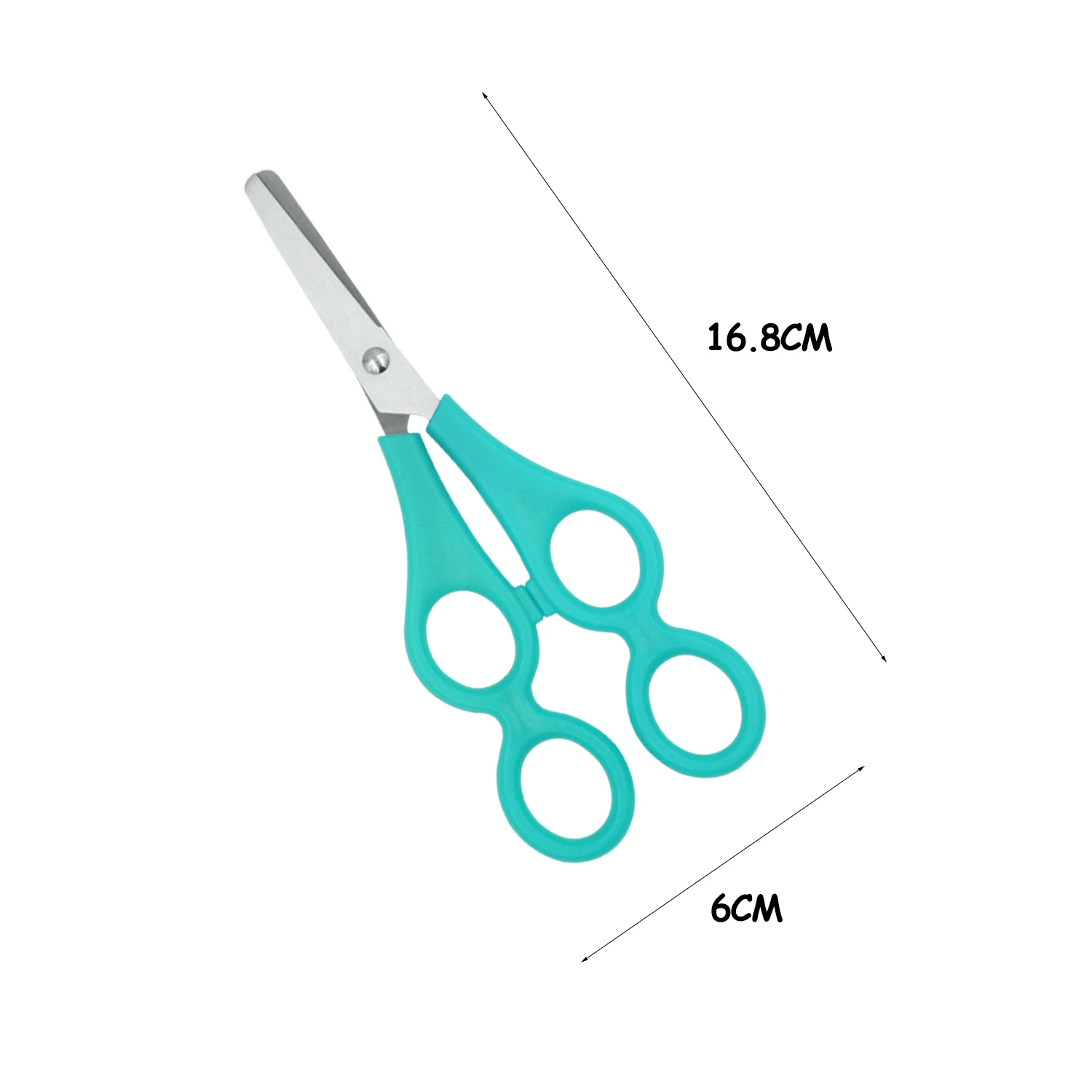 6 Inch Pre-school Training Scissors Children Scissors Kids Safety Scissors Blunt Tip Stainless Steel