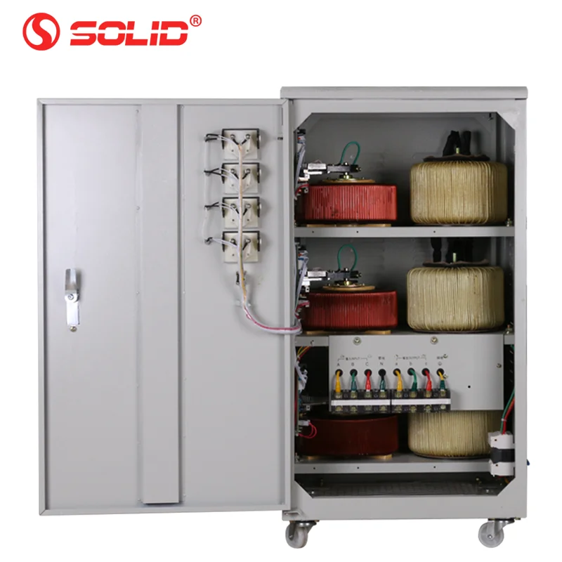 30KVA 30 KVA 380V Three Phase Servo Motor Voltage Regulator Stabilizer 30KW For Elevator And Tunnels AVR