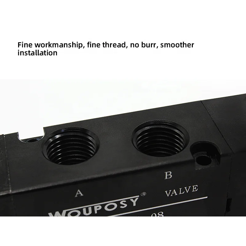 Double head cylinder reversing valve 4v220-08 pneumatic accessories solenoid valve