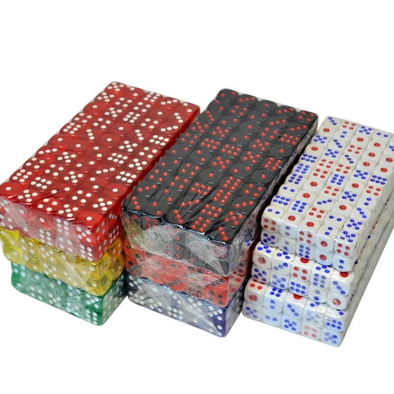 16mm Acrylic Professional Bulk Wholesale Transparent Casino Poker Dice Set