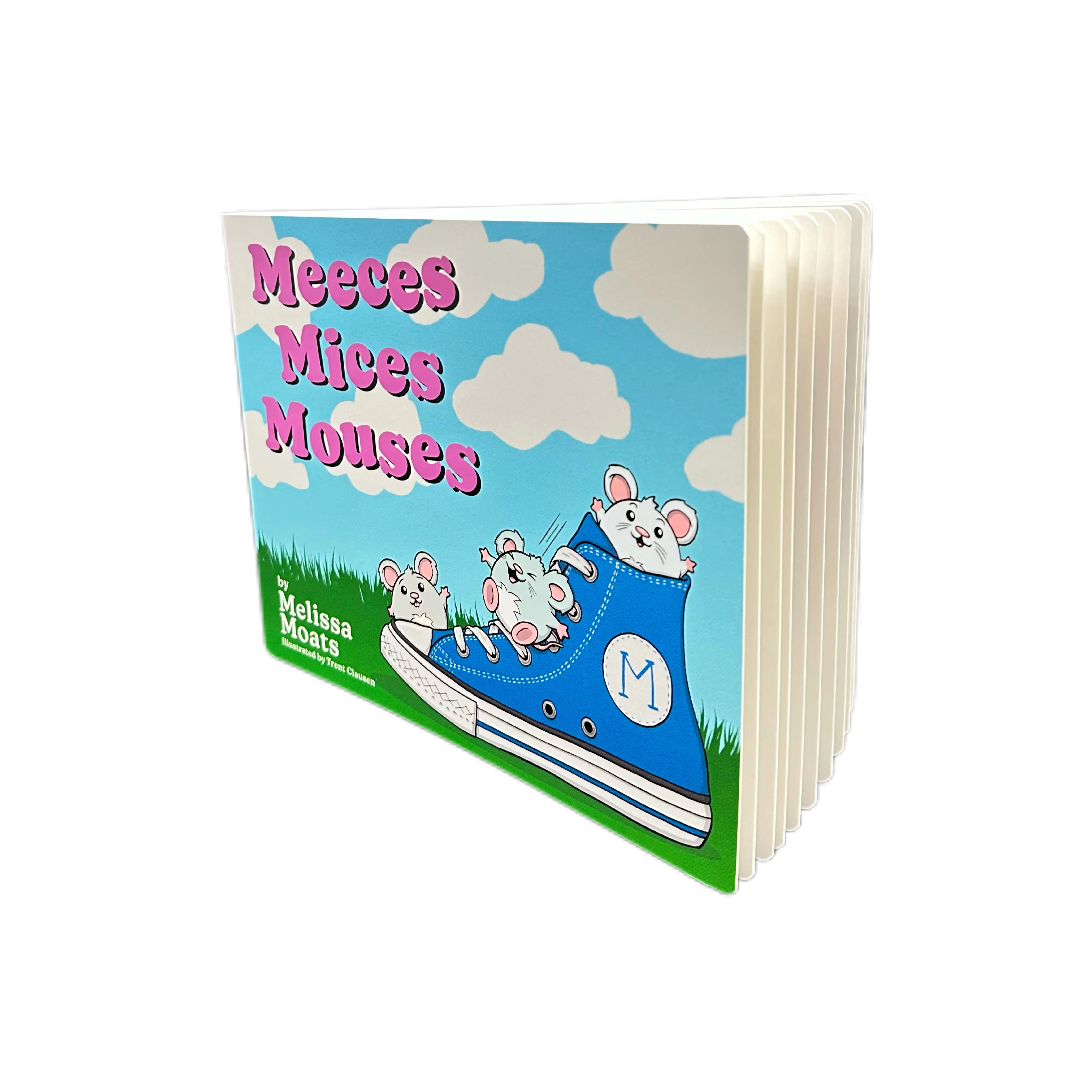 Custom Thick Cardboard Book 300gsm C1S Paper Landscape Full Color Printing A4  Kids Children Board Book Printing
