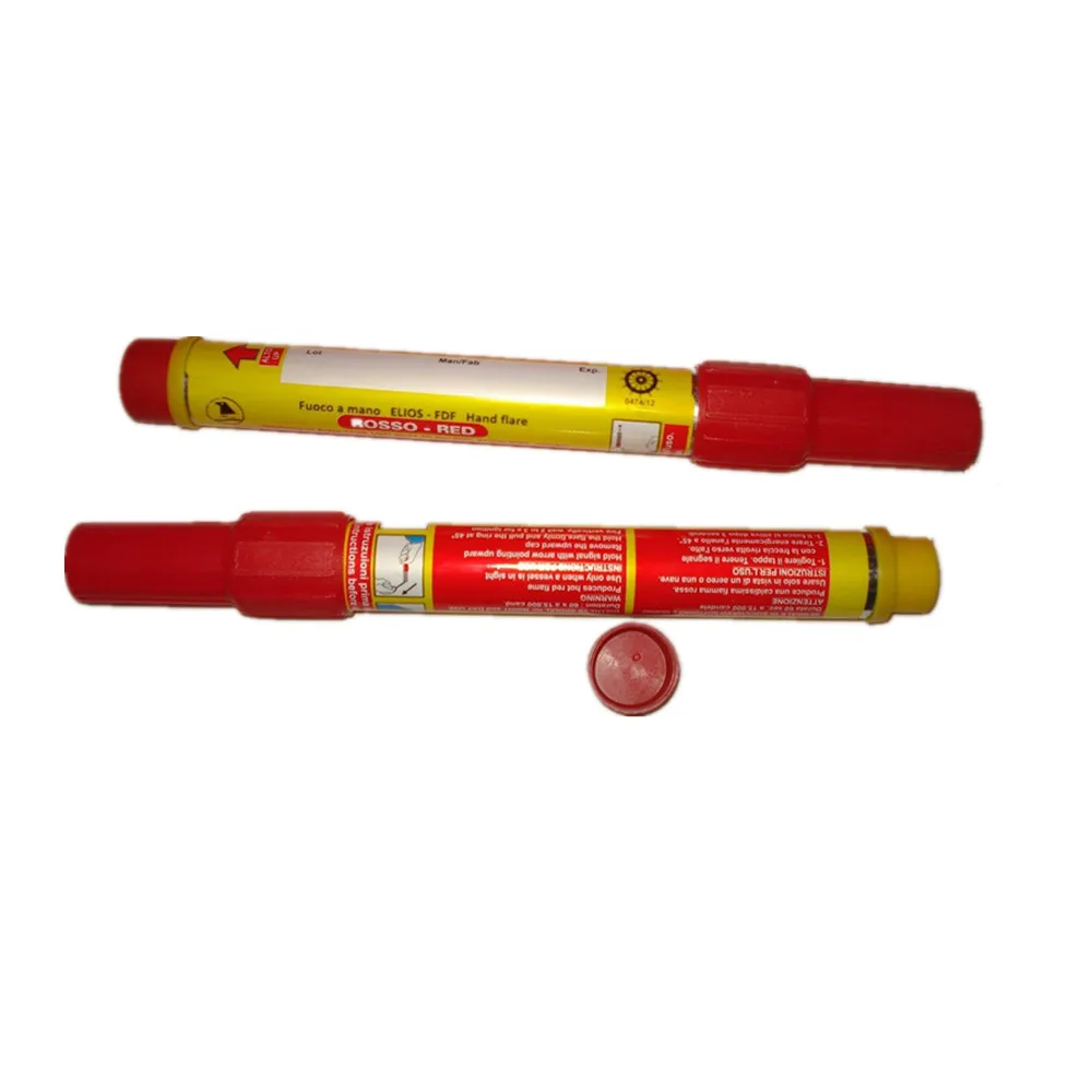 High Quality Consumer Football Match Celebration 60sec Red Hand Flare Fireworks