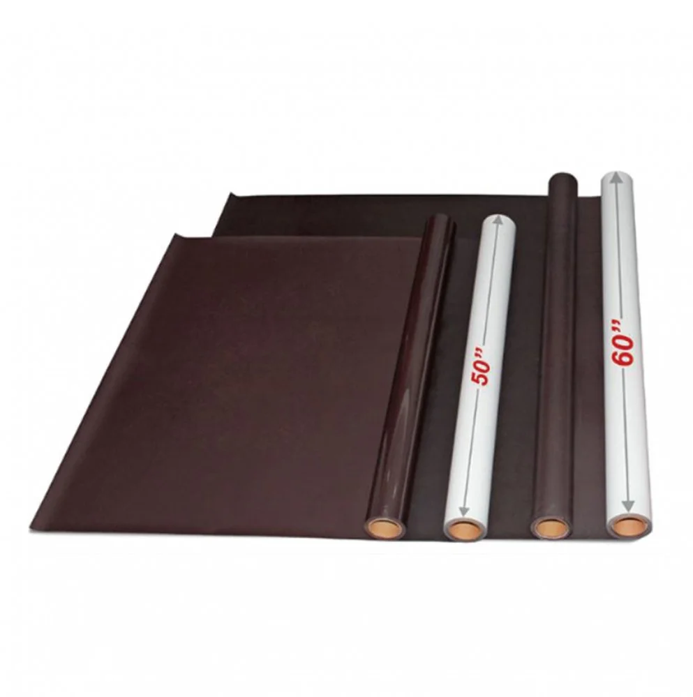 1.5m x 30cm Non-adhesive Surface of White PVC Coated Magnetic Vinyl 1.5mm Thickness