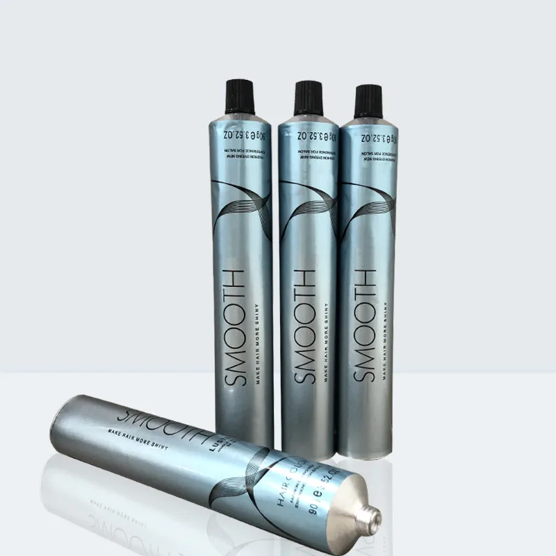 2024 Customizable Metal Tube Packaging 100ml Toothpaste Pure Aluminum Collapsible Packaging Soft Tube