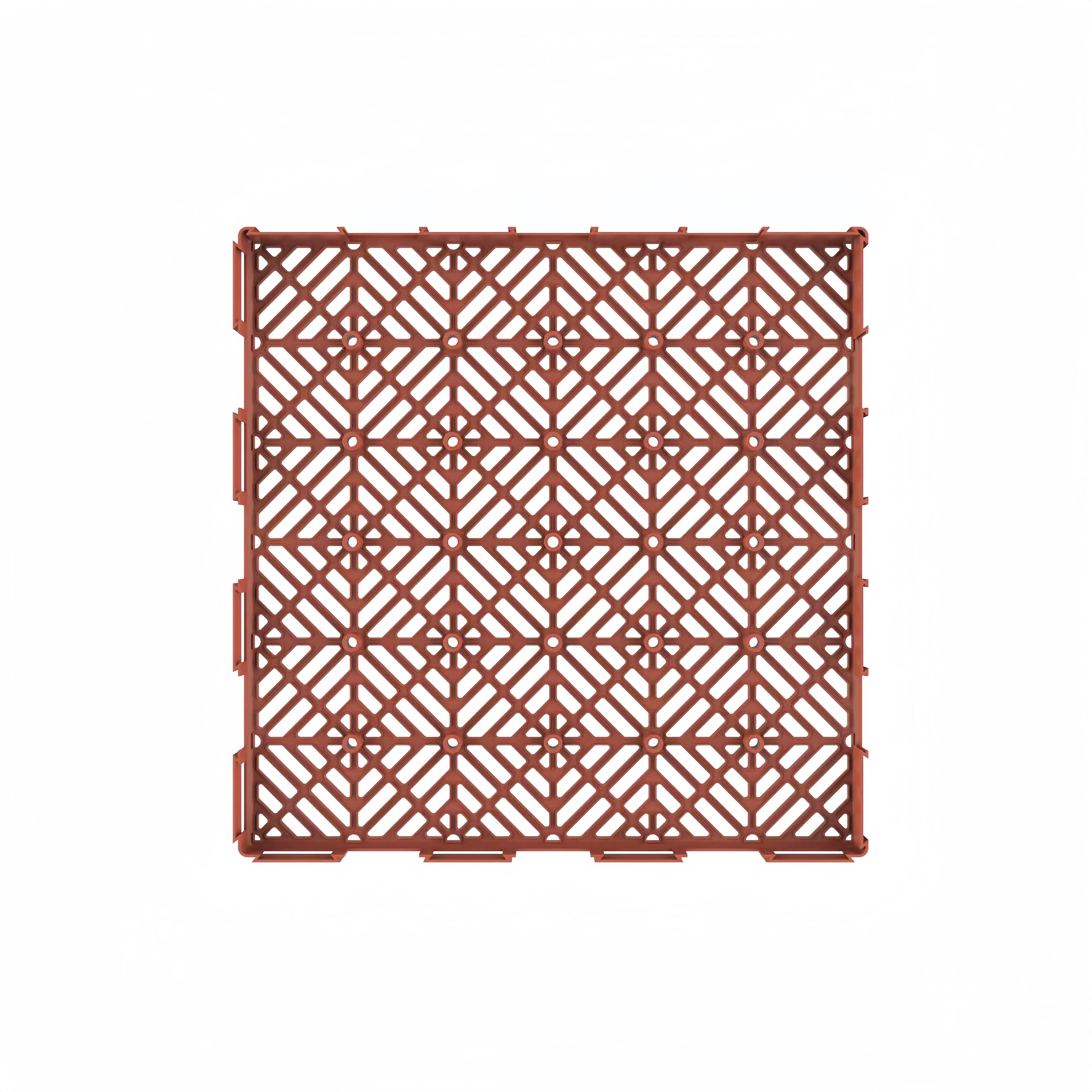 DIY Anti-Slip Interlocking Plastic Tile for Garden Patio Balcony Deck Walkway Outdoor Landscaping Pathway