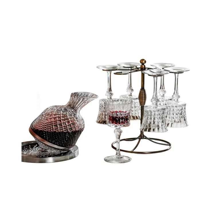 Best Selling Handmade Diamond Crystal Tall Champagne Red Wine Glass for Bar