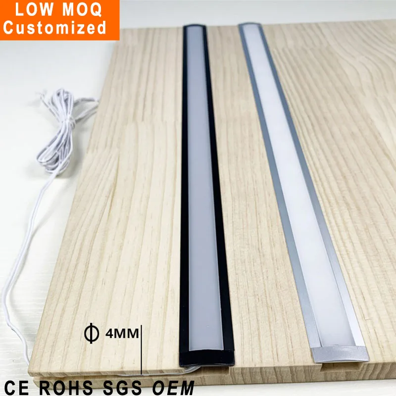 Low Price  mounting clip opal diffuser recessed u shape  Aluminum extrusion perfil  case 3m 2m channel alu profil led