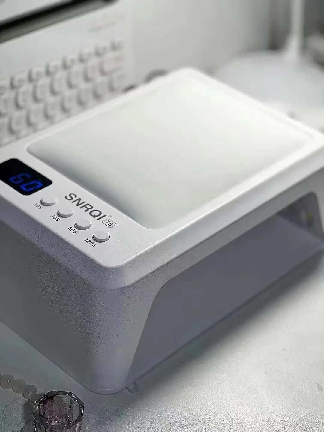 Big size nail lamp for 2 hand   T8 NAIL lamp with hand pillow 72W  UV led nail dryer