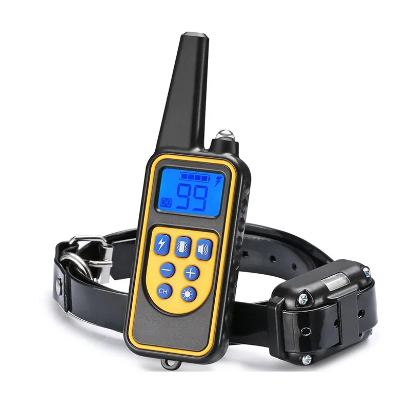 T450 Hottest Sale 800M Control Electric Remote Shock Training Bark Stop Dog Collar Pet Dog Collar