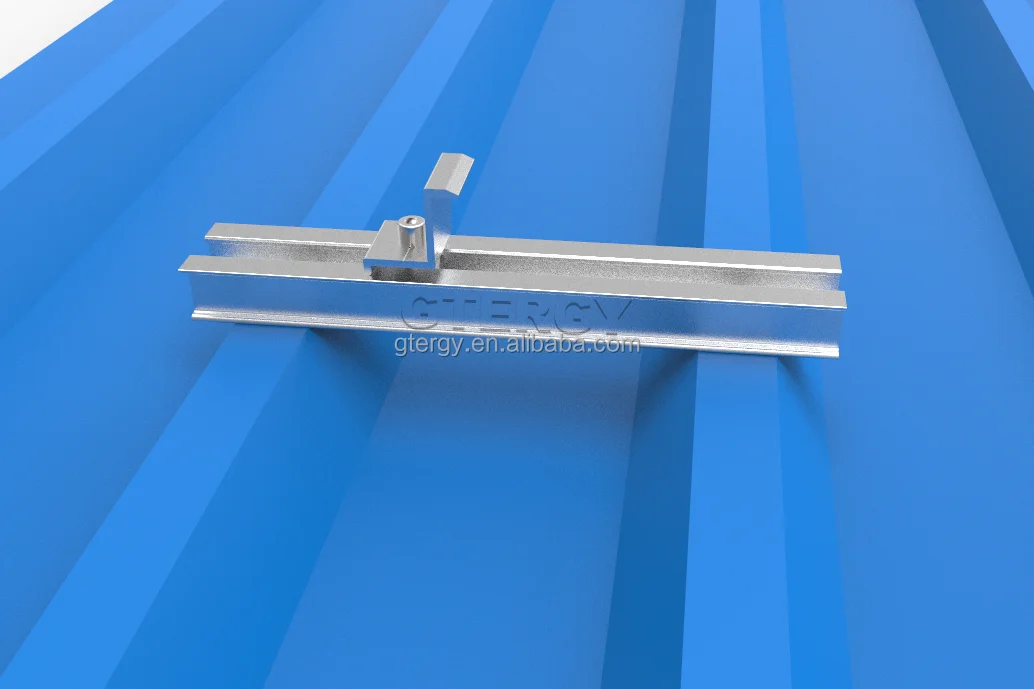 30mm solar pv mounting extrude aluminum mini rail solar pitched rooftop