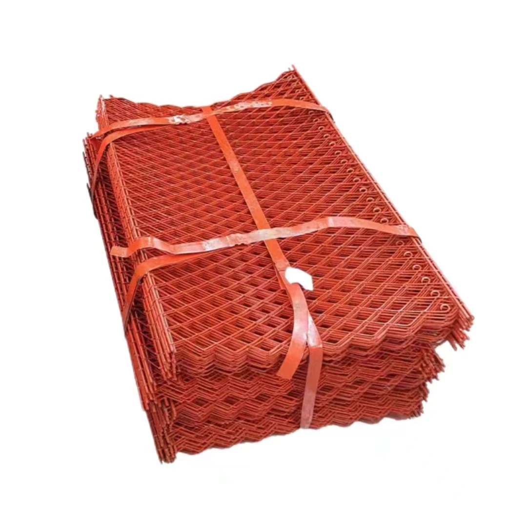 Construction Steel Palladium Mesh Scaffolding Steel Fence Mesh Sheet Construction Site Outer Frame Diamond Foot Pedal Mesh