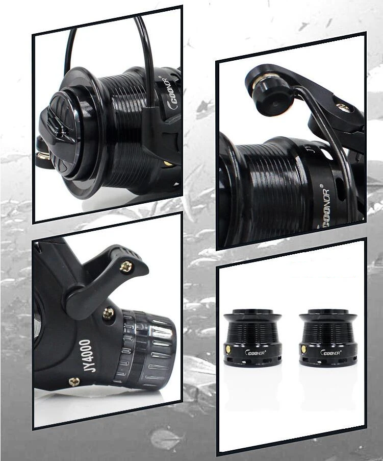 Double Unloading Fishing Wheel Double Metal Wire Cup Front and Rear Brake Carp Wheel Fishing Wheel