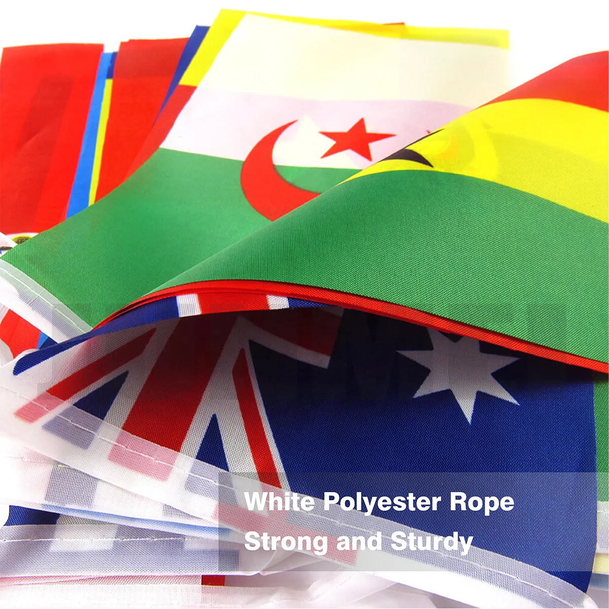 Wholesale France Flags Banner Bar Events Decoration Square Pennant 26 ft France String FLags