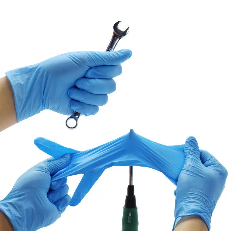 wholesale disposable sterile nitrile inspection gloves safety nitrile disposable gloves for daily use