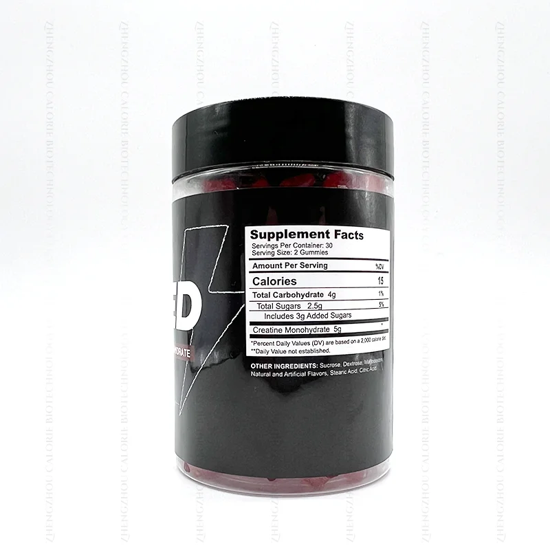Creatine Monohydrate Gummies for Men & Women Creatine Monohydrate with L-Taurine - Lemon