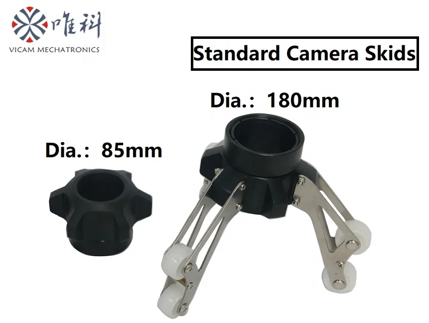 Vicam 45mm HD Dual Viewing Chimney Inspection Camera 20m Soft Cable 360 Degree Rodary Camera  8 Inch HD Chimney Cameras V8-45DC