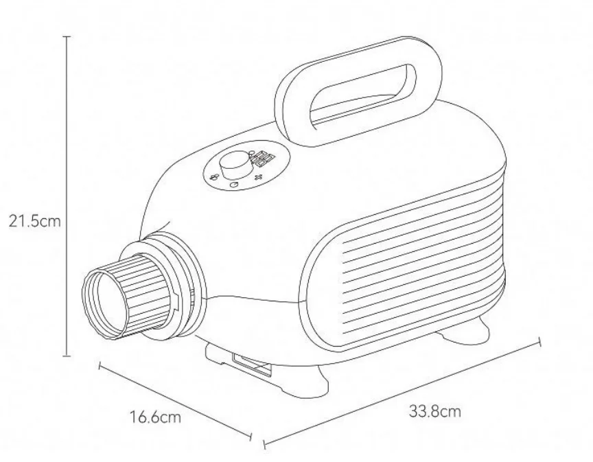 Pet Dog Dryer LED Intelligent Touch Screen Smart Hair Dryer For Dogs Temperature Control Cat Dryer Blower Pet Grooming Blower