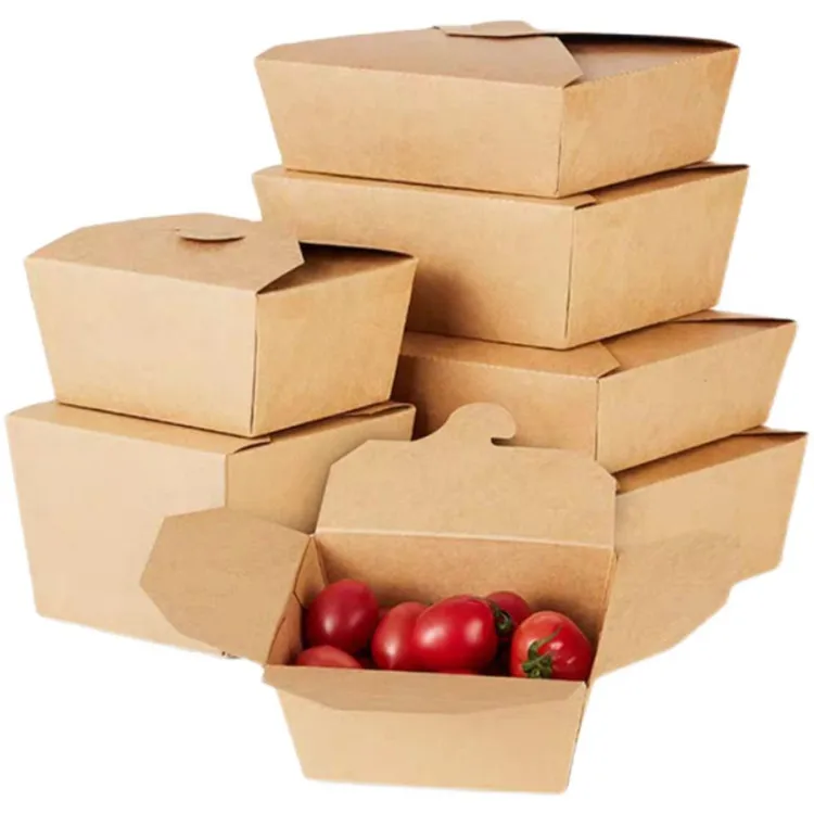 ODM OEM Microwavable Custom Takeaway Box Best Quality Paper Food Noodle Sushi Box