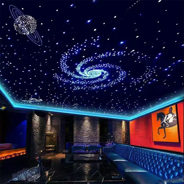 Twinkle Rgb кинотеатр Декор волоконно-оптический комплект света двигатель звездный свет мерцающий с оптическим волокном 0,5 мм