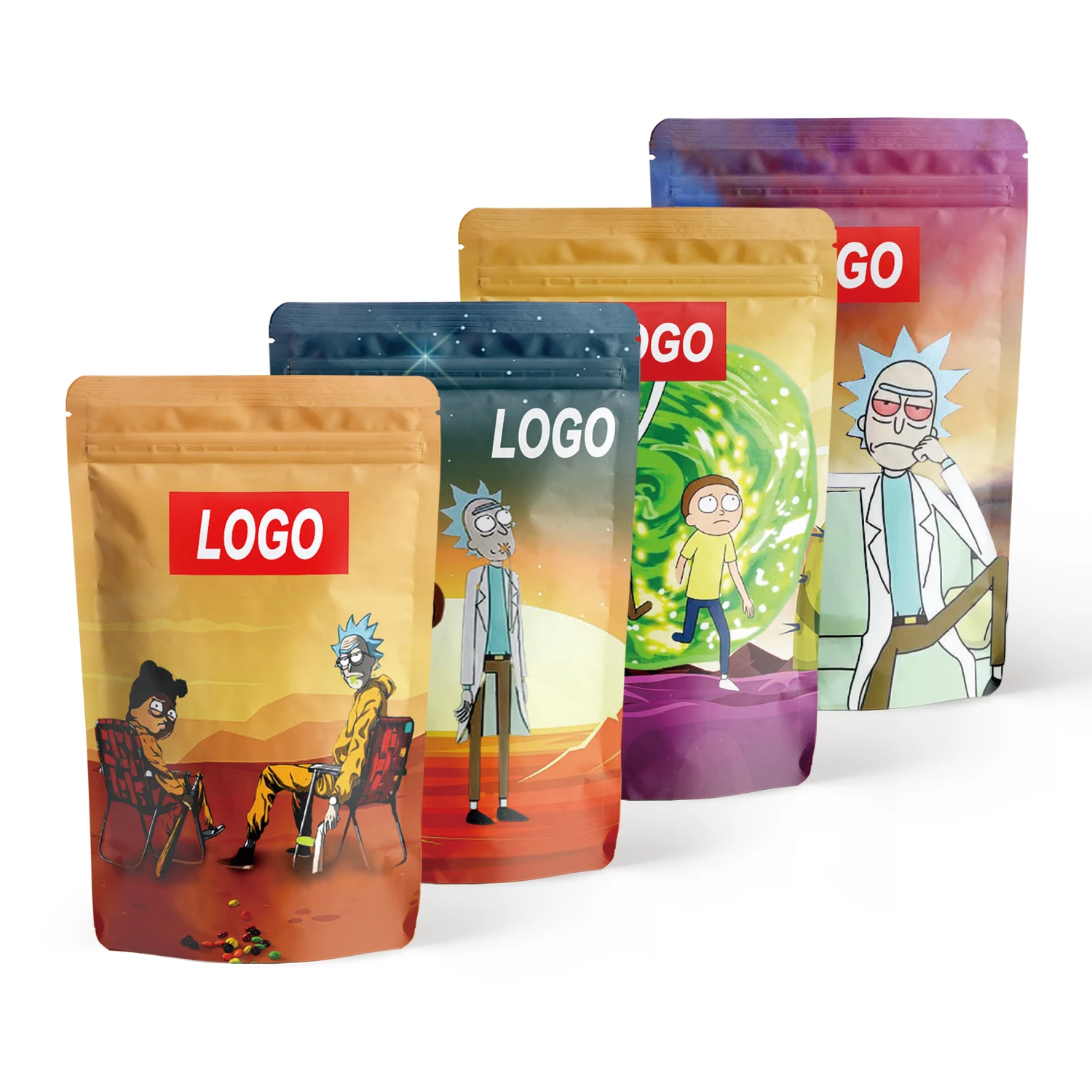 Custom printed resealable 3.5g 7g 28g stand up pouch smell proof children resistance alu foil zipper ziplock mylar bags