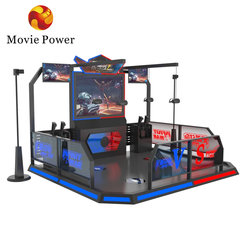 Indoor Entertainment Arcade game shooting Vr Station KAT Multiplayer 4 playersIndoor Infinity War Shooting Games