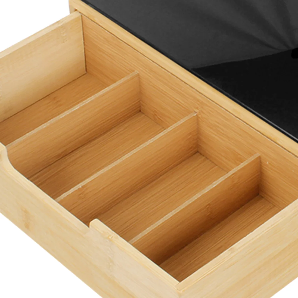 Functional Storage Features Easy To Clean Coffee Tea Organizer Hold Box