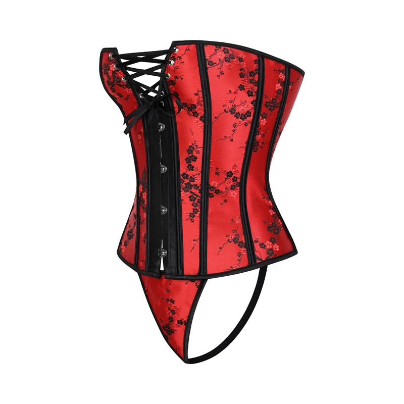 OEM 14 Steel Bone Waist Trainer Gothic Corsets And Bustiers Bodyshaper For Women