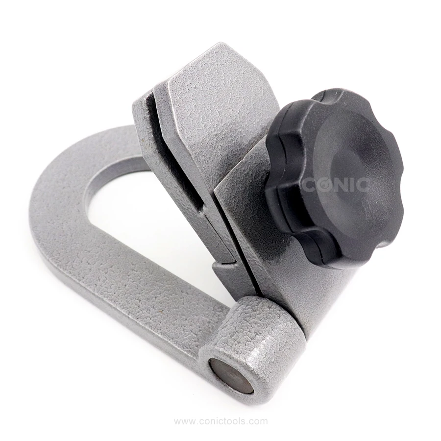 Precision foldable outside micrometer stand base holder with one adjustable screw